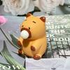 PVC Cute Capybara Pinch Toy Blowing Bubble Funny Relax Ball Sensory Fidget Toys Small Squeeze Ball Toys For Kids Boys Aldult