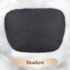 S-Class Car Headrests Lumbar Cushions Neck Protection Pillow Suede Seat Backrest Cushions Auto Accessories