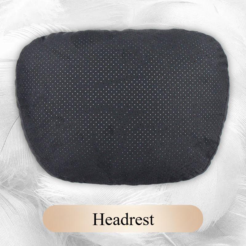S-Class Car Headrests Lumbar Cushions Neck Protection Pillow Suede Seat Backrest Cushions Auto Accessories
