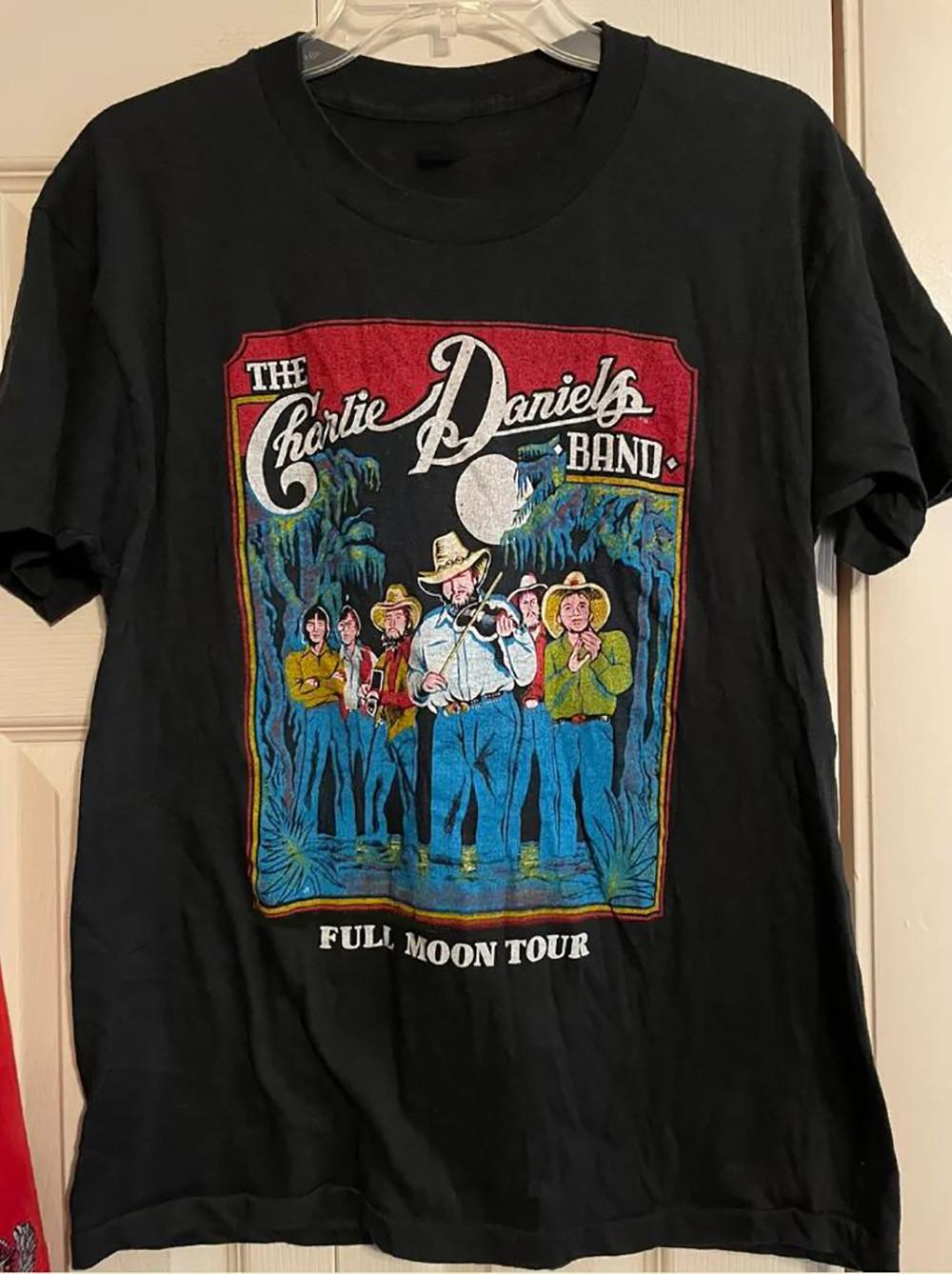 The Charlie Daniels Band Full Moon Tour Adult Shirt Cotton For Men Women PP699 L