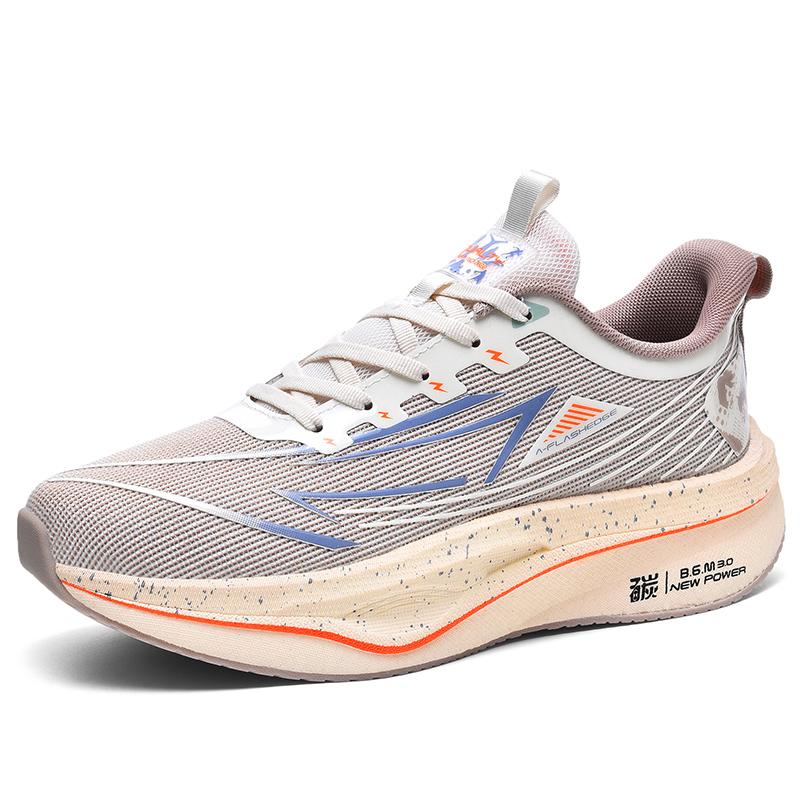 

Running Shoes Men Lightweight Mesh Anti-Slip Wear-Resistant Casual Shoes Men Comfortable Flat Bottom Lace-Up Sports Shoes Men 39