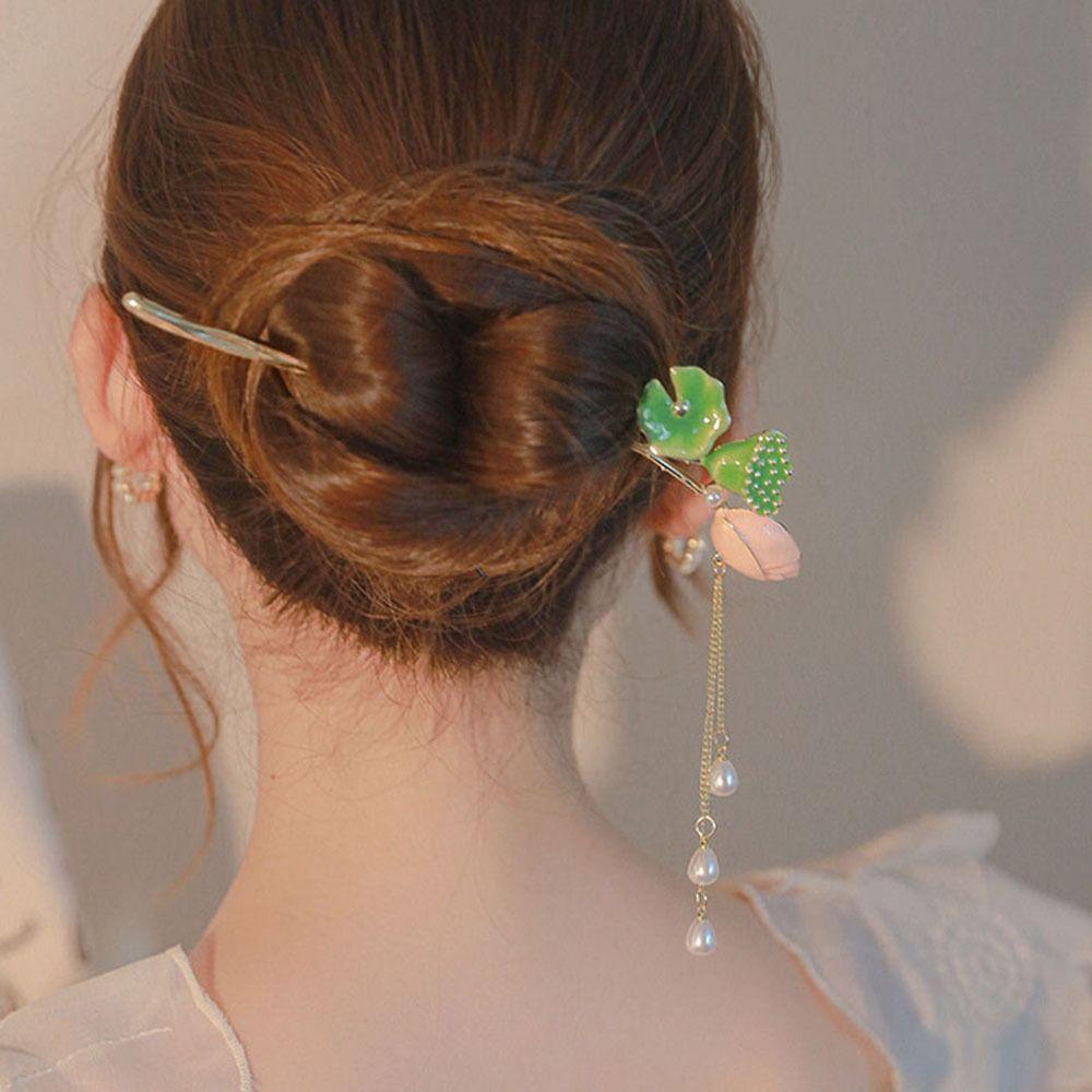 

Headwear For Women Headdress Hair Accessories Hair Stick Lotus Hair Claw Korean Style Hair Clip