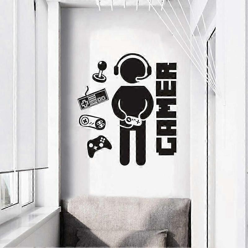 Wall decals game controller theme for kids room creative decorations