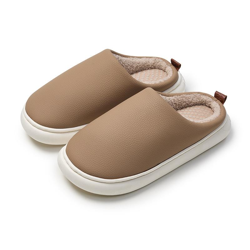 

Optimized mute wormwood deodorized cotton and linen cotton slippers autumn and winter floor indoor home couple office men and women 36-37