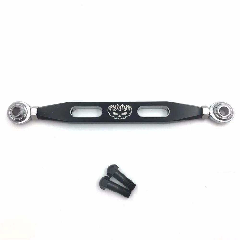 Motorcycle Gear Shift Linkage For Harley Davidson 2004-later Sportster 1200/Forty Eight Black Slotted Flame Skull
