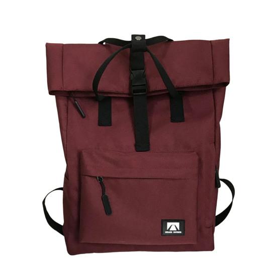 

Стильный студенческий рюкзак с регулируемыми ремнями и портативным хранилищем красный