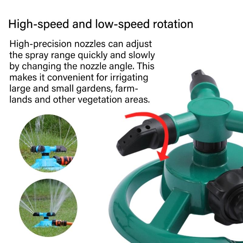 Heavy Type Plastics Garden Sprinkler Quick Install Lawn Sprinkler 360 Degree Sprays For Uniform Lawn Irrigation