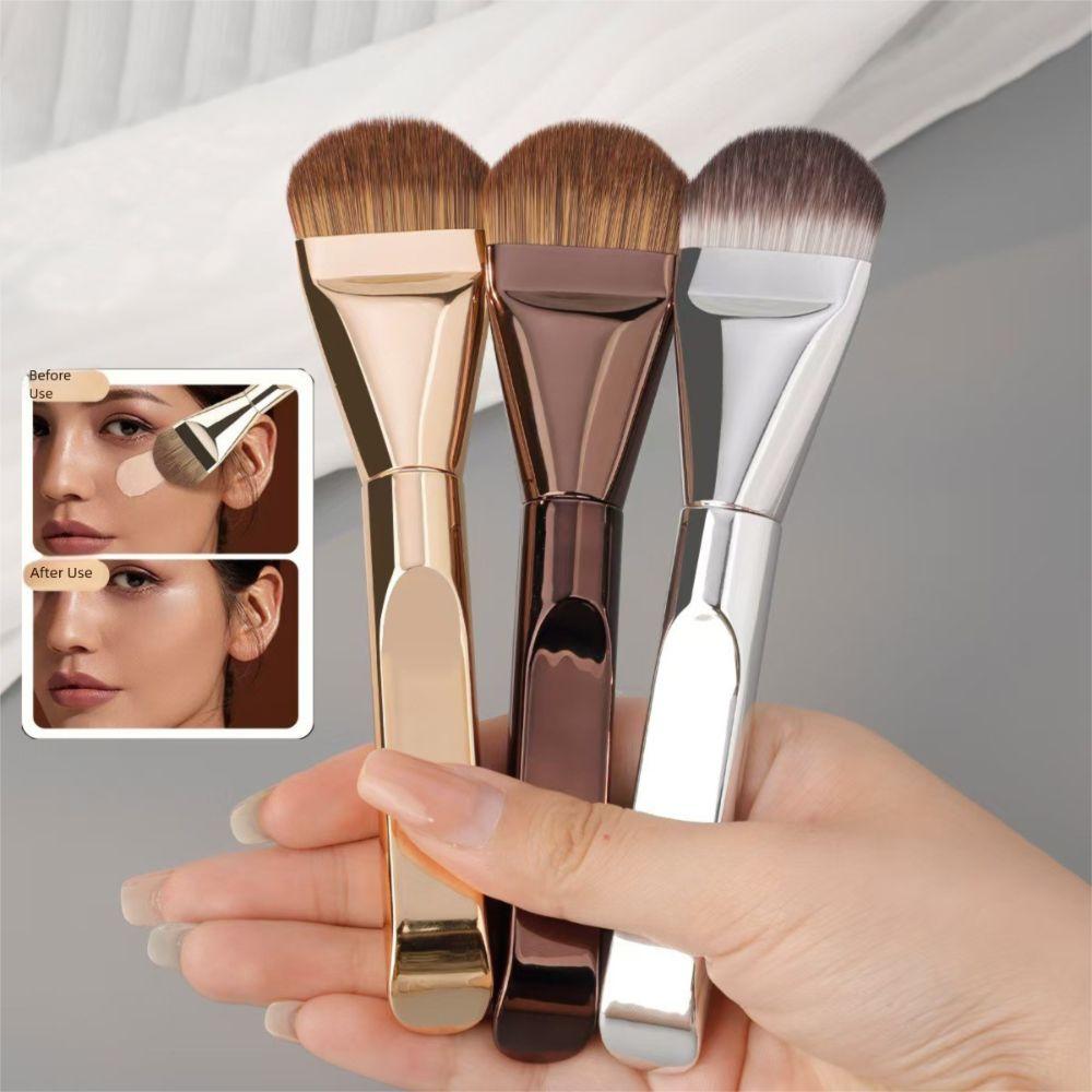 Ultra-thin Foundation Brush Non-marking No Powder Concealer Brush Wide Tongue Flat Head Makeup Brush Women Beauty Tools