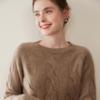 Elegant Three-Strand Thickened Wool Sweater for Women - Soft, Smooth, and Stylish Knit Pullover