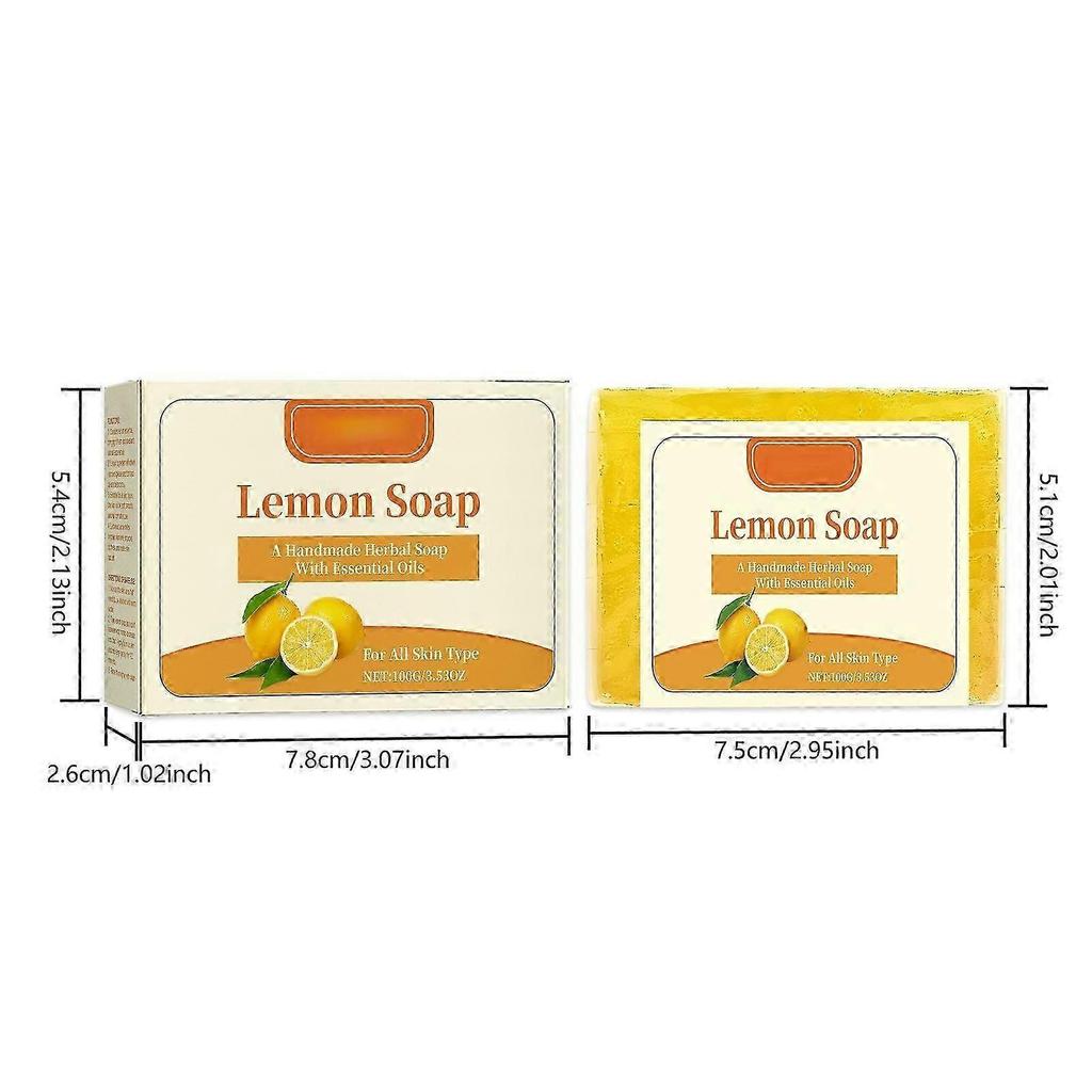 Lemon Soap VC Skin Cleanser To Oil Clean Facial Wash Soap Handmades Soap PU4412