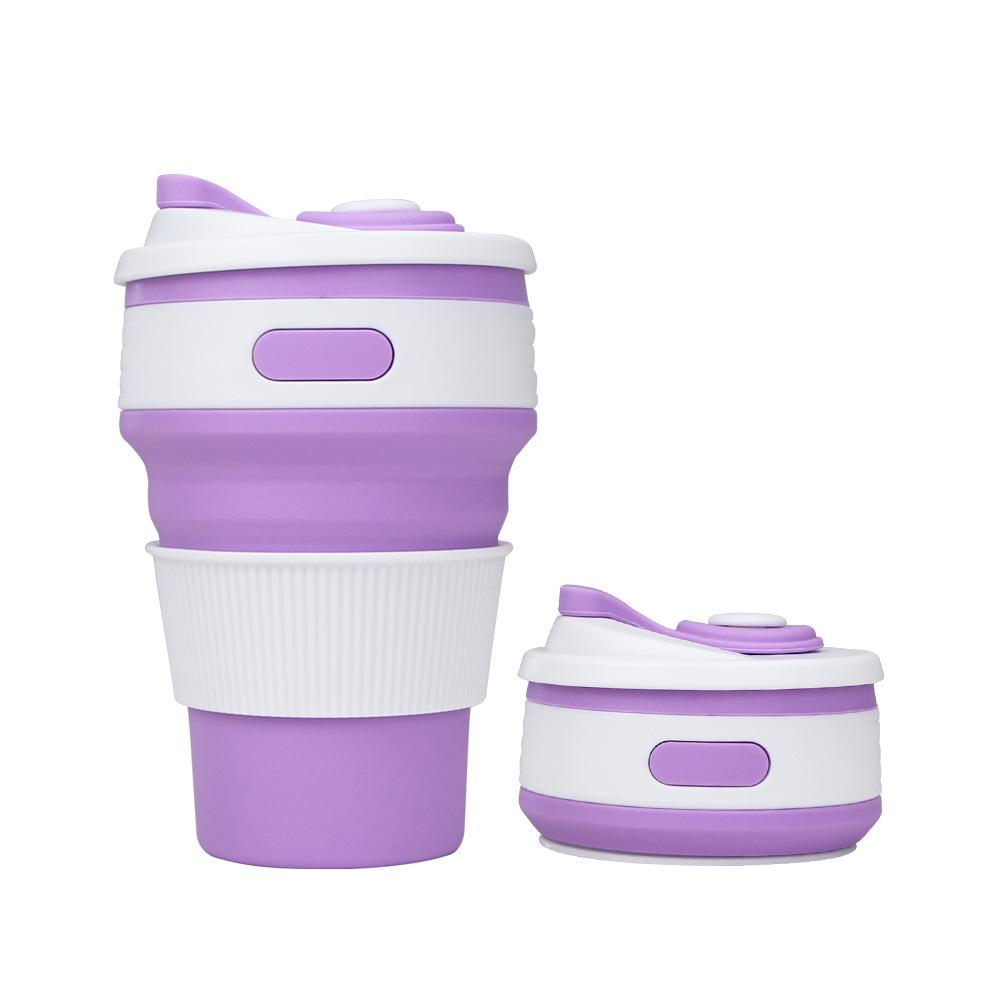Silicone Folding Portable 350ml Cup – High-Temperature Resistant and Retractable for Outdoor Use