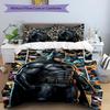 3pcs Duvet Cover Set (1*Duvet Cover + 2*Pillowcase, Without Core),Batman Print Bedding Set, Bedroom Decor, All‑Season, Birthday Gift