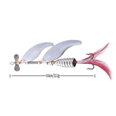Pesca Flying Sequins Copper Metal Material, 13.1G Paillette Items Fishing Lure, Spinner Spoon Blade Baits