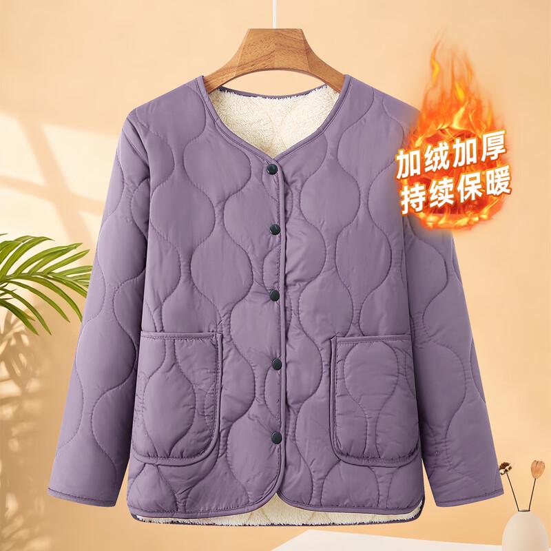 

Women s Plush Lined Winter Cotton Jacket 5XL