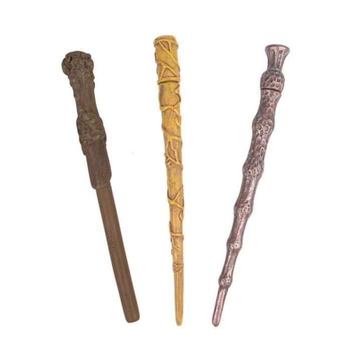 Stylo - Harry Potter - Set de 3 - Baguettes Magiques - Noir - Enfant