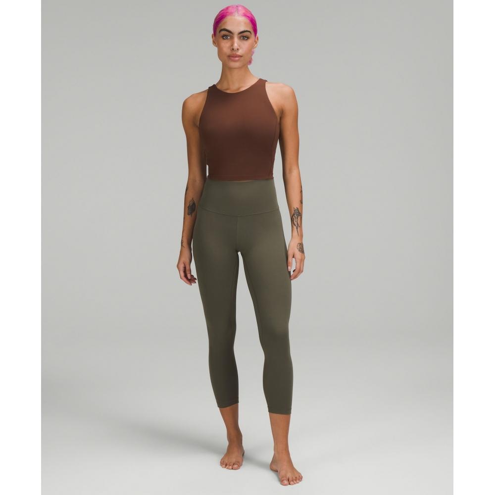 Lululemon Align  High Rise Crop 23  Army Green