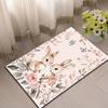 VIKAMA Pink Rabbit Printed Carpet Bedroom Living Room Decoration Carpet Easter Decoration Carpet Home Decoration