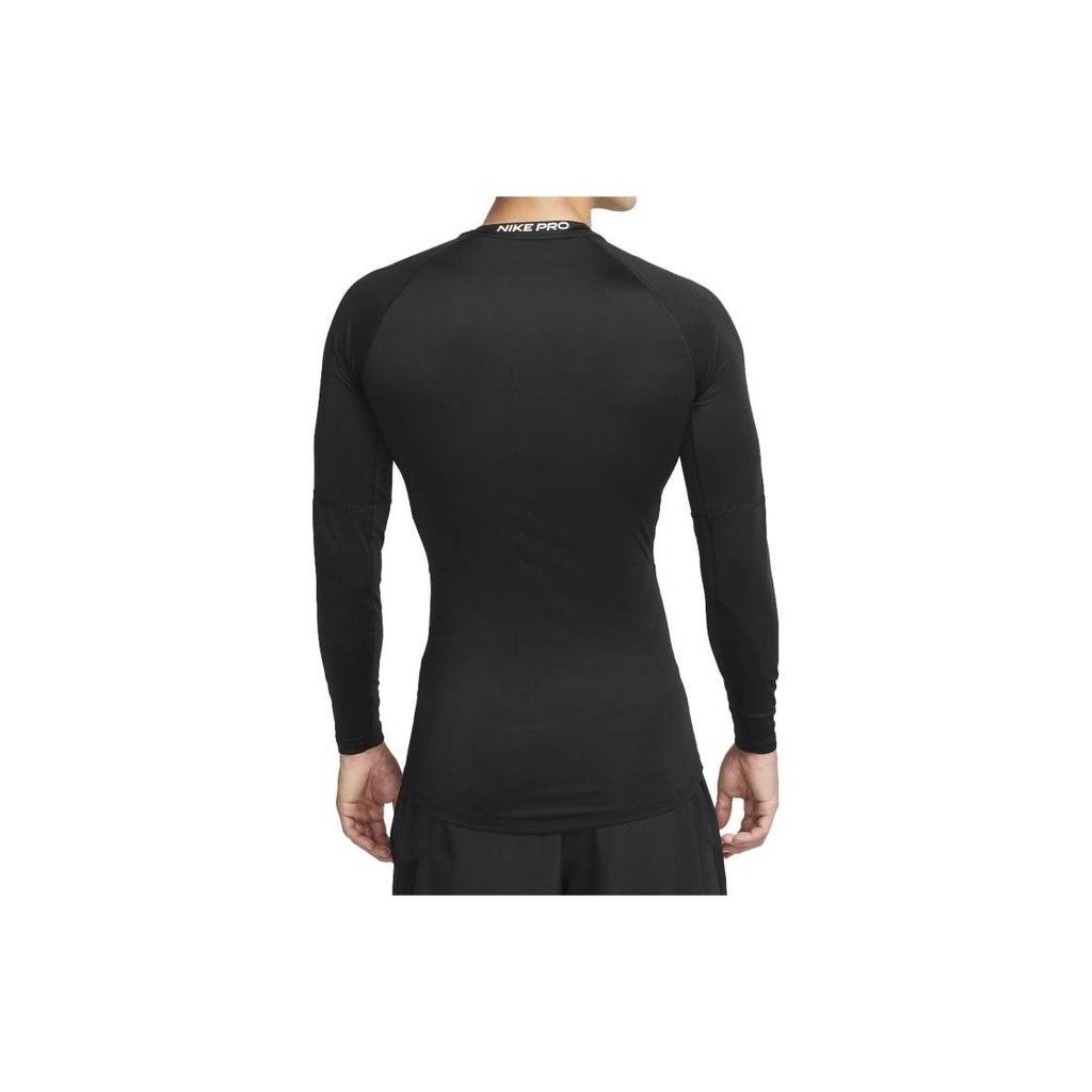 Nike Logo Printed Crewneck Slim Long T-Shirt Men's Black FB7920-010
