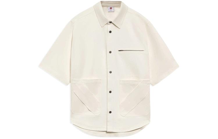 Li Ning Shirts Men s Beige Lapel Moderate Other ASHS043-1 XL