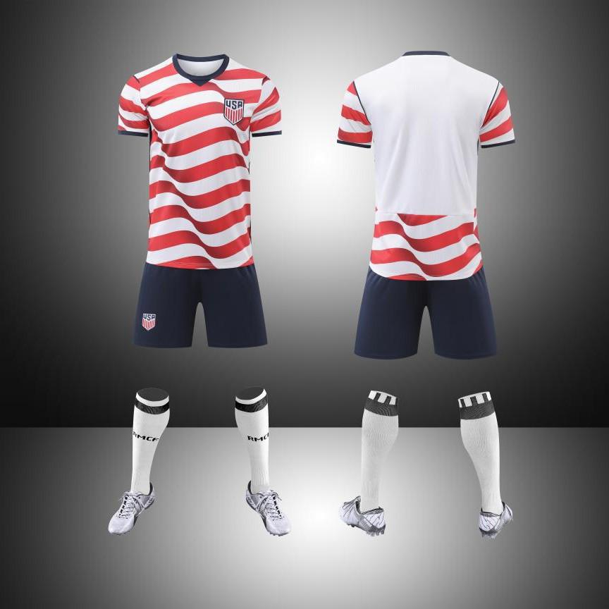 Completo Sportivo Casual a Manica Corta - Maglia da Calcio Uomo USA 2026 Casa