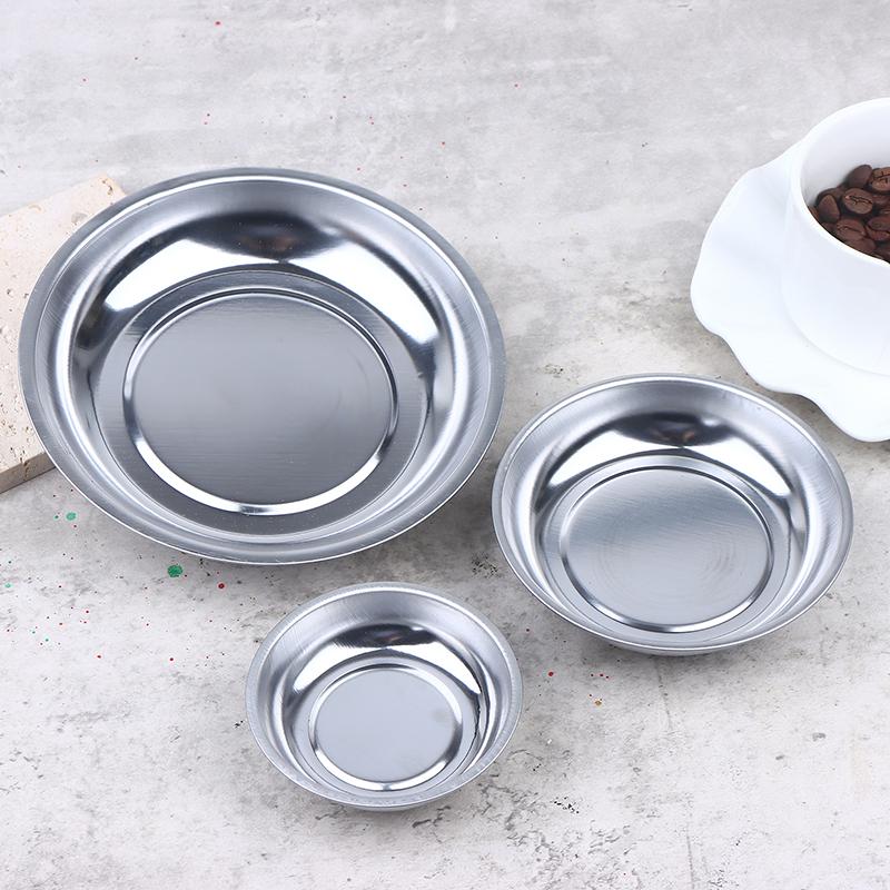 Stainless Steel Magnetic Tray Circular Magnetic Parts Bowl Screws Sockets Storage Tray For Auto Suction Pad Tools