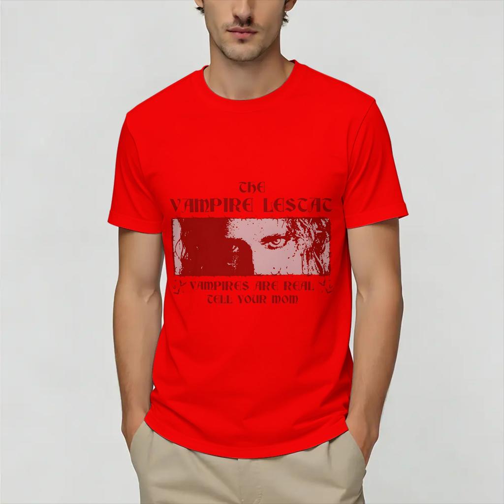 Die Vampire Lestat T-Shirts für Unisex Mode Baumwoll-T-Shirt Rundhalsausschnitt Kurzarm-T-Shirt Grafisch Bedruckte Oberteile