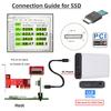 NFHK Oculink to NGFF to NVMe PCIe SSD 2280 SSD Enclosure Adapter for Motherboards SFF-8612 SFF-8611 M.2 M-Key