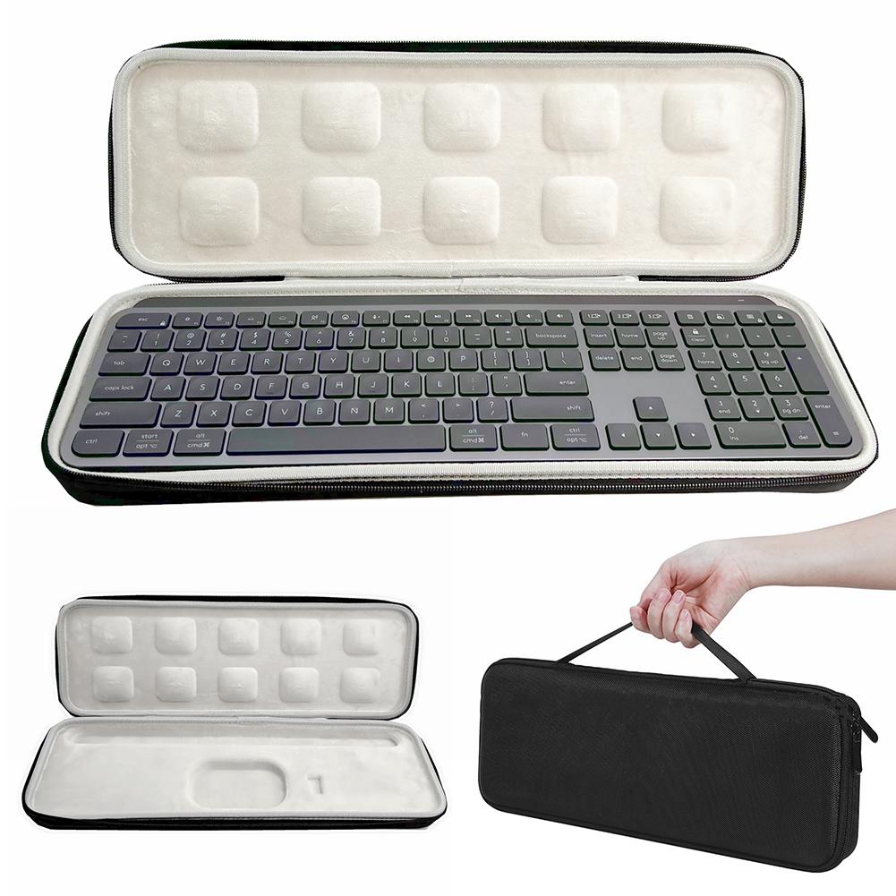 Protective Carrying Keyboard Case Shockproof Hard Storage Case Splashproof Anti-Scratch for Logitech MX Keys S Wireless Keyboard