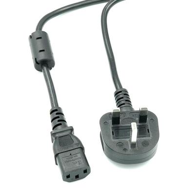 UK Three-Pin Power Cord BS Plug C5 C13 C17 In Stock