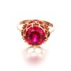 Lila Vergoldete Roségold Eieroberfläche Spitze Redstone Ohrringe, Leichter Luxus Temperament, Hochwertiger Ausländischer Stil Farbe Gold Ohrstecker