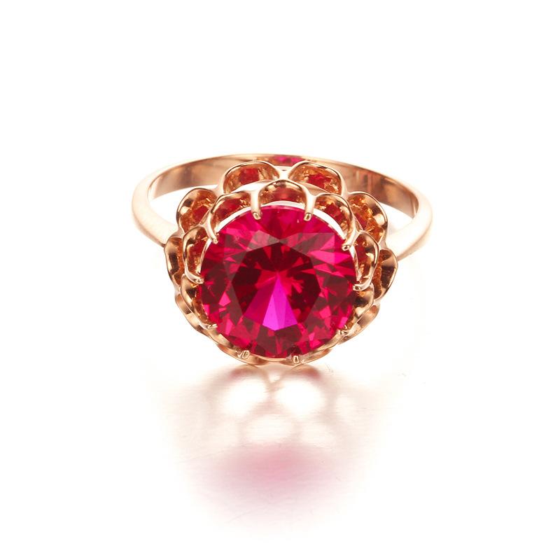Lila Vergoldete Roségold Eieroberfläche Spitze Redstone Ohrringe, Leichter Luxus Temperament, Hochwertiger Ausländischer Stil Farbe Gold Ohrstecker
