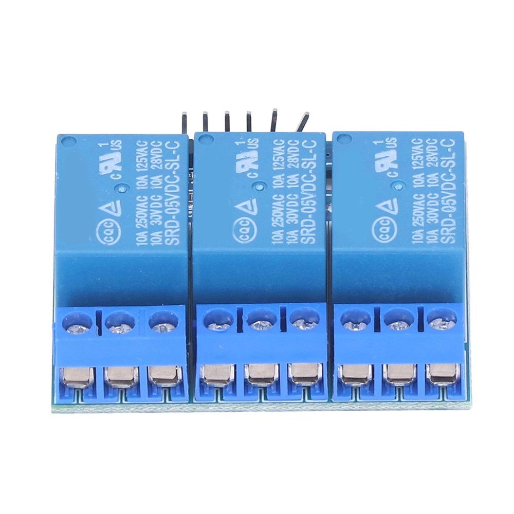 3 Channel High Voltage Relay Module Isolated Optocoupler Relay Board  for Arduino