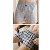 2pcs Male Arrow Pants Men Cotton Plaid Boxers Shorts Loose Mid-Waisted Men's Plus Size Underwear Homewear Comfortable Panties