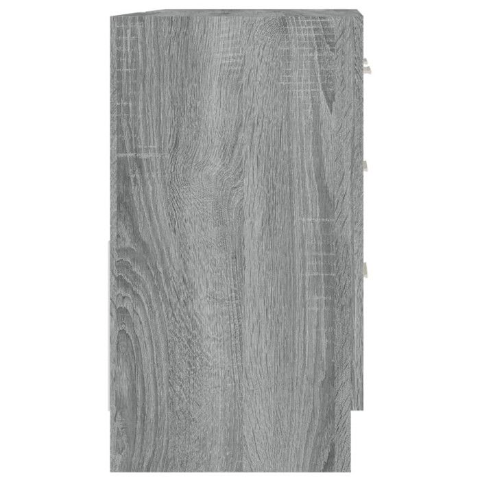 VidaXL Washbasin Cabinet Sonoma Grey 63x30x54 Cm Engineered Wood 815631