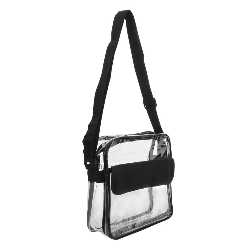 

PVC Transparent Waterproof Cosmetic Bag With 4 External Pockets Large Capacity Travel Makeup Organizer Storage Bag Clear Handbag