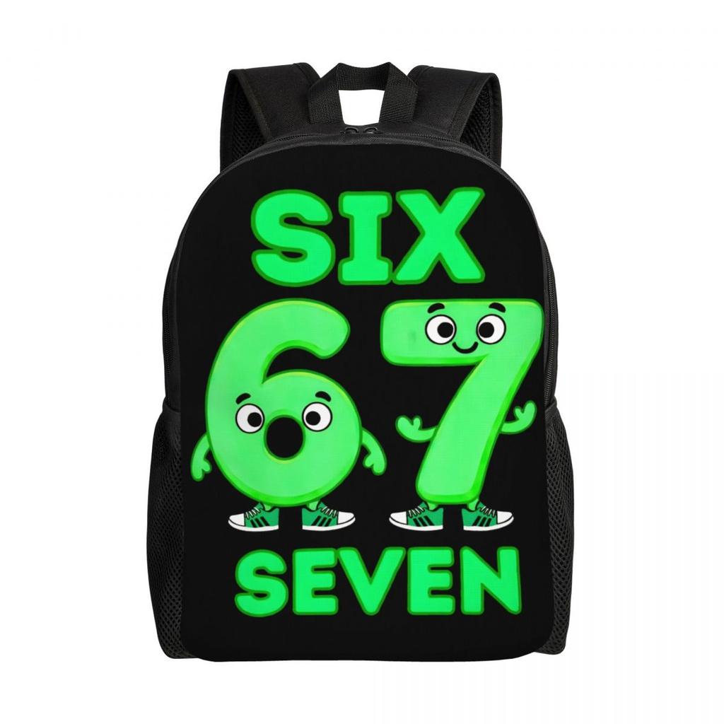 67 Six Seven 6-7 Funny Italian Brainrot Children Backpack for Girls Boys Kids Backpacks Cute Preschool Child School Bags