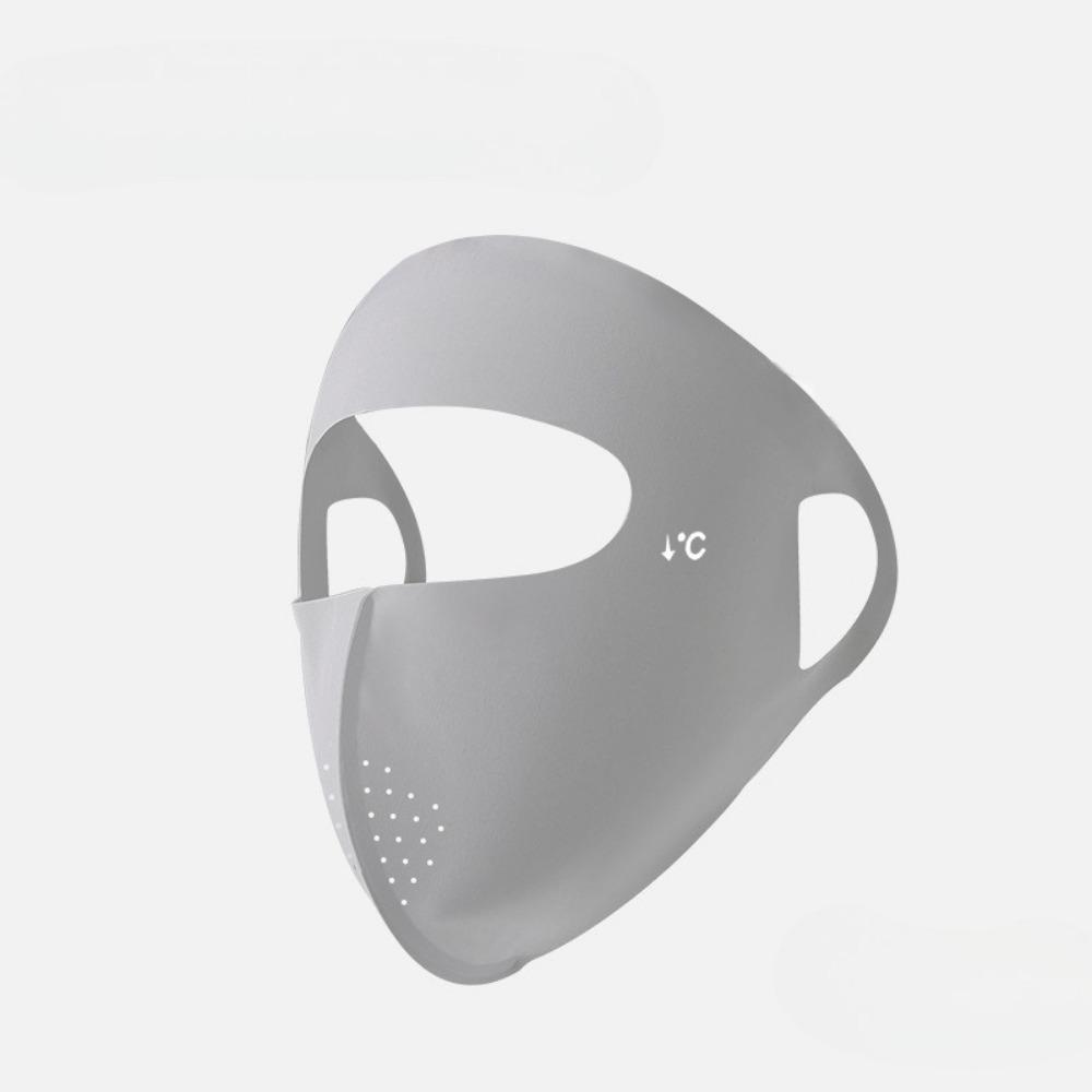 

Ice Silk UV Face Cover Breathable Reusable for Motorcycle Running Riding светло-серый