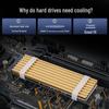 M.2 2280 Aluminum Alloy SSD Heatsink with High Thermal Conductivity