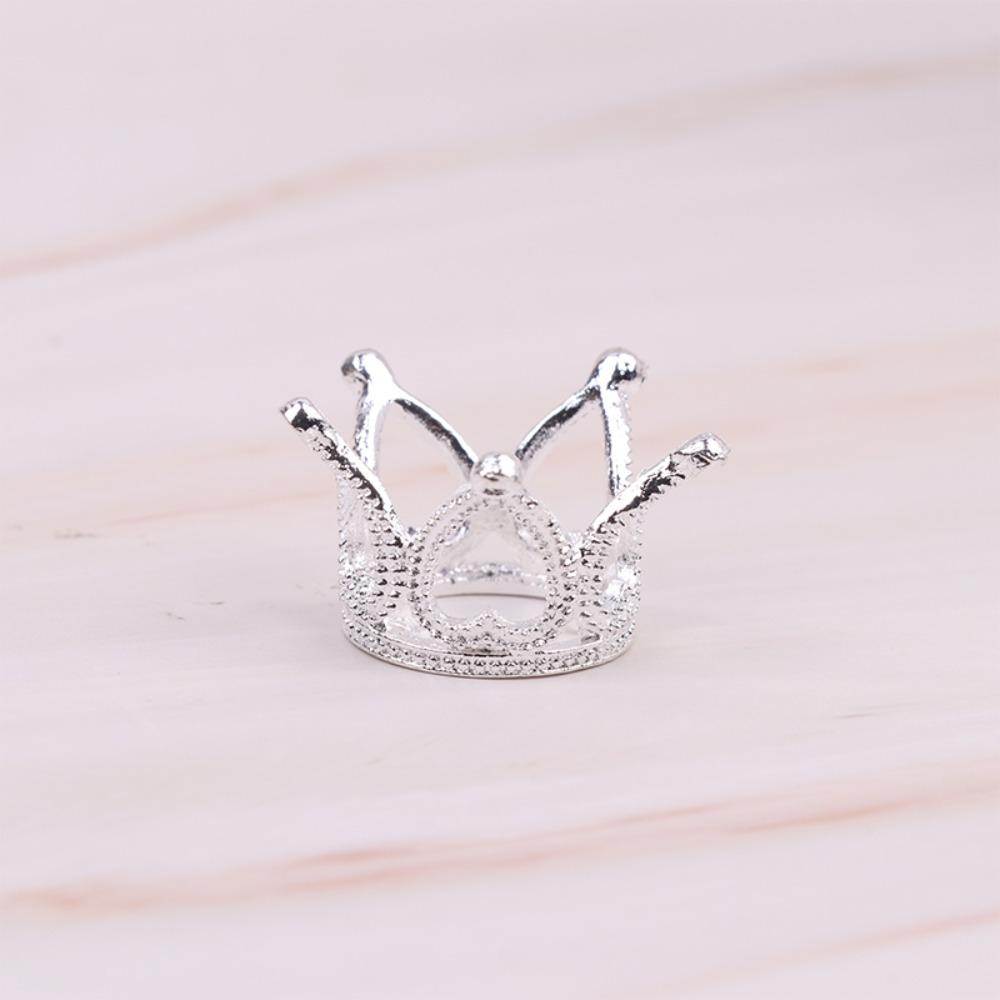 Model Toys Dollhouse Miniature Metal Crown Ornaments Mini Princess Crown Dollhouse  Dollhouse