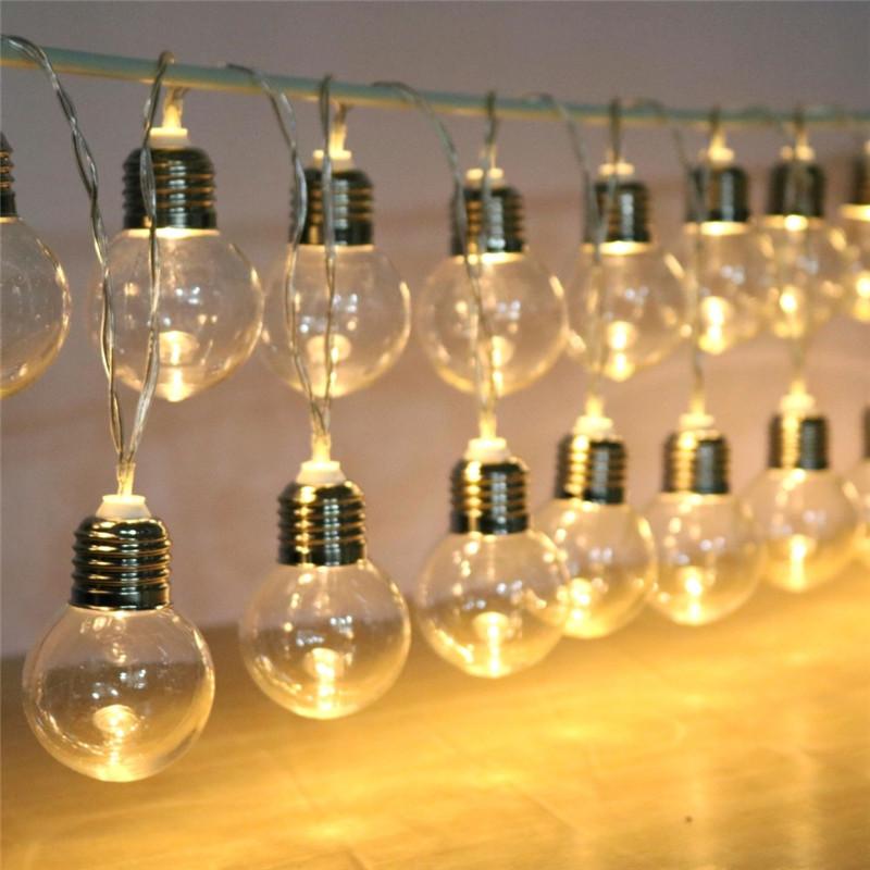 

20/10 светодиодов, гирлянда с USB-разъемом/работающая от батареек, новогодний декор, вечеринка, свадьба, рождественские украшения 20 LEDs&Battery Power теплый белый