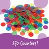 Learning Resources Transparent Counters Colorful Counters Transparent Marbles LER 0131