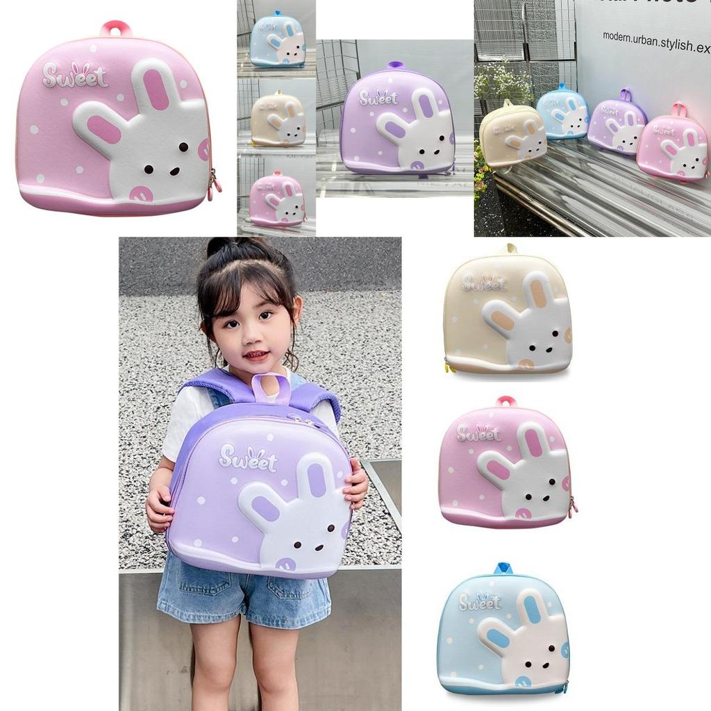 Cute Cartoon Rabbit Eva Backpack For Girls Trendy Outdoor School Snacks Bag