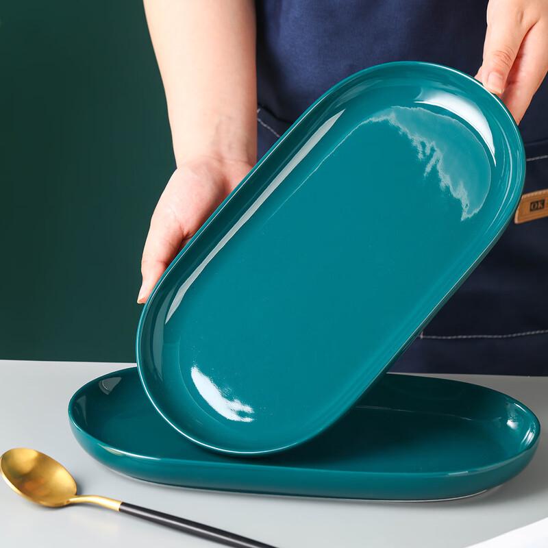 Jingdezhen Nordic Style Ceramic Underglaze Fish Platter