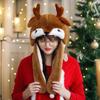 Weihnachten 2025 Niedrige Nikolaus & Rentier Bewegliche Mütze - Cartoon Partykostüm Kopfbedeckung für Erwachsene & Kinder