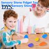 Sensory Stone Kit 6Pcs/Set Kids Silicone Toy Textured Worry Stress Relief Tool Concentration Aid Anxiety Relieving Fidget