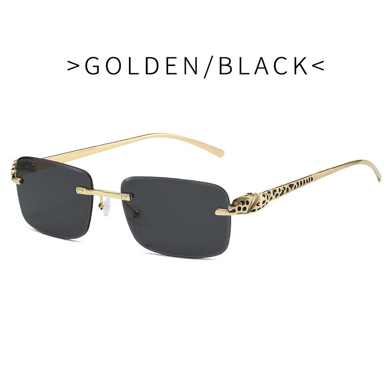 Fashion Leopard Sunglasses Square Trendy Design Women Sun Glasses Oversize Decoration Shades for Travelling Driving