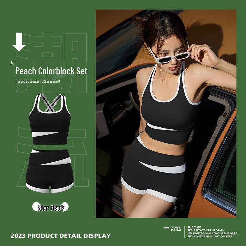 

Бесшовный тонкий нюдовый комплект для йоги и фитнеса Juyi Hall для женщин L