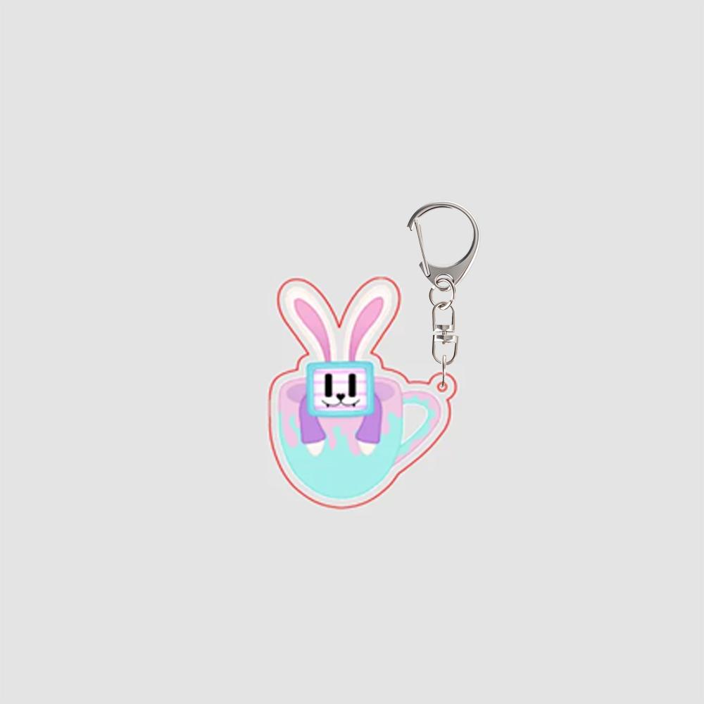 Porte-clés Acrylique Jeu PartyNoob Pest Melanie MR INFECTÉ DIVISÉ Dessins Animés Personnalisés Accessoires Pendentifs Sac à Dos Cadeau Festival white
