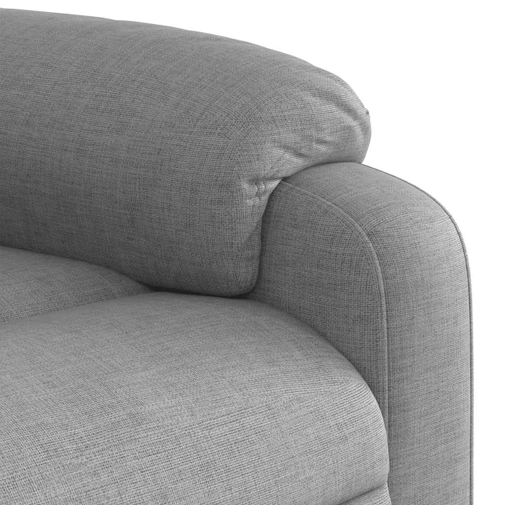 Massage Chair Light Gray Fabric