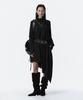 Teulimingbeodeu Turtleneck Pintuck Jersey One-Piece [ Black ]